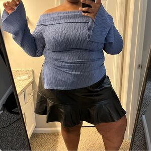 Off the Shoulder Textured Top